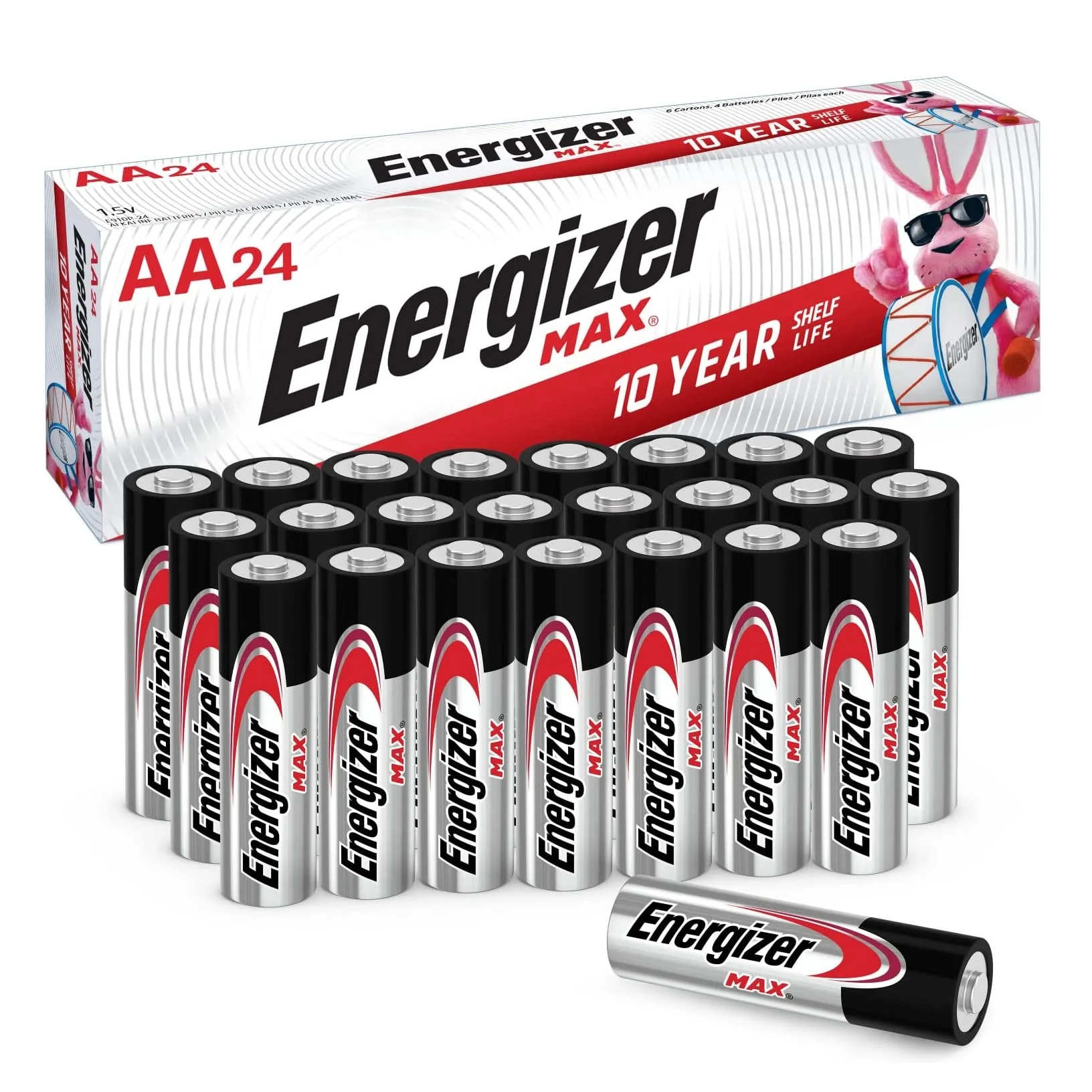 Hot Sale Price Of Energizer AA Batteries, Max Double A Alkaline Battery  For Sale