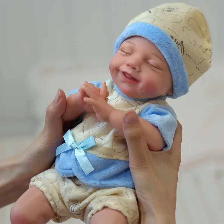 Новая силиконовая кукла-реборн babebide Olivia 12 дюймов девочка или мальчик которая выглядит настоящим спящим улыбается синим
