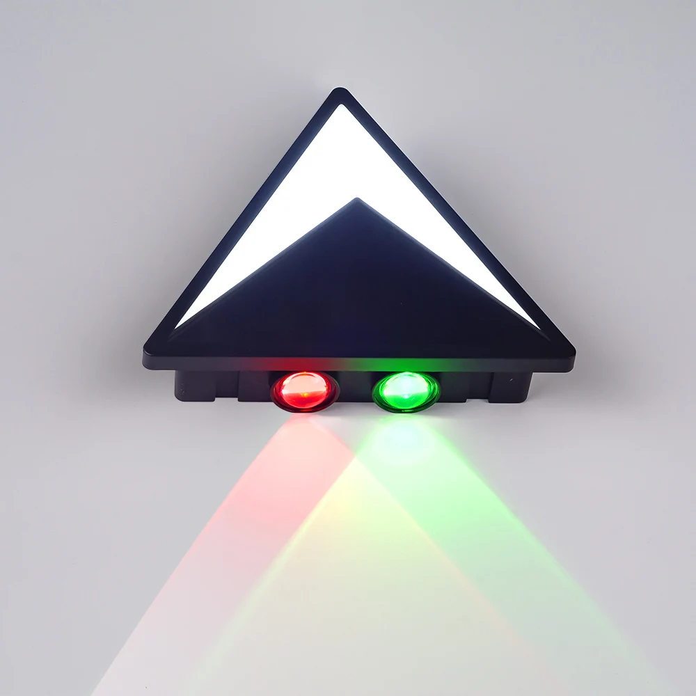The new product comes into the market, and the triangle two-color motion sensor lamp is used in the corridor bedroom