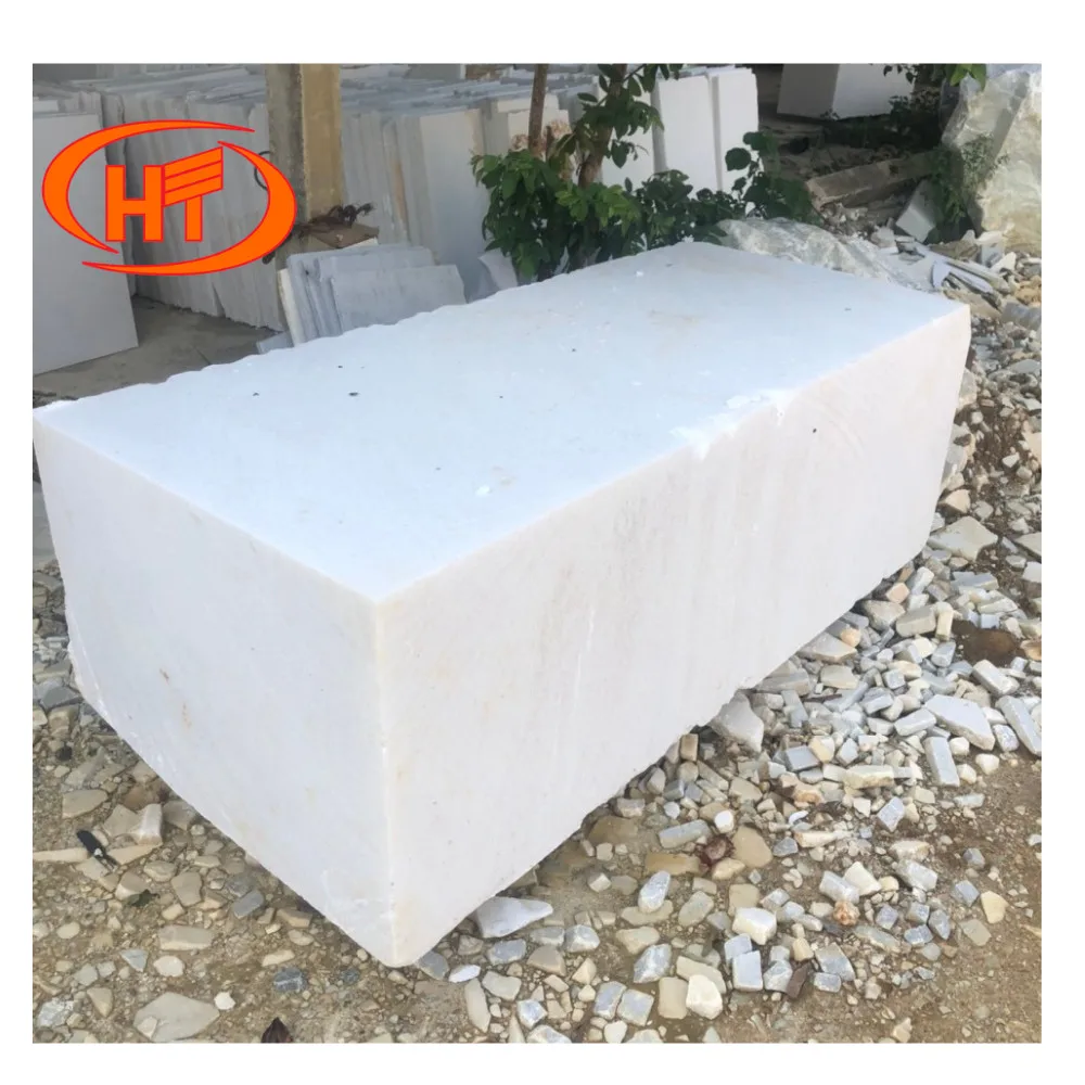 Hot High Quality Natural White Vietnam Marble Stone Block