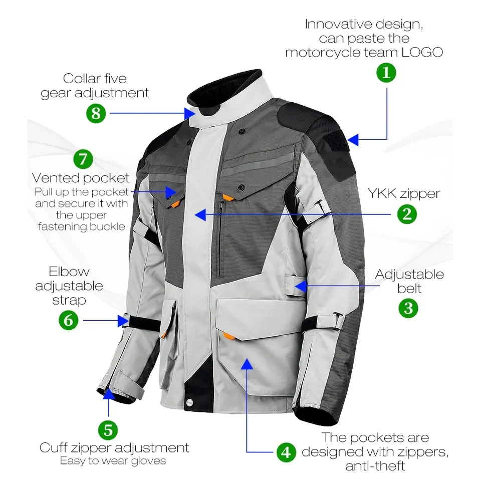 Hot Sale Men Motorcycle Cordura suits motorbike cordura suit textile suit for men waterproof & windproof motorcycle racing