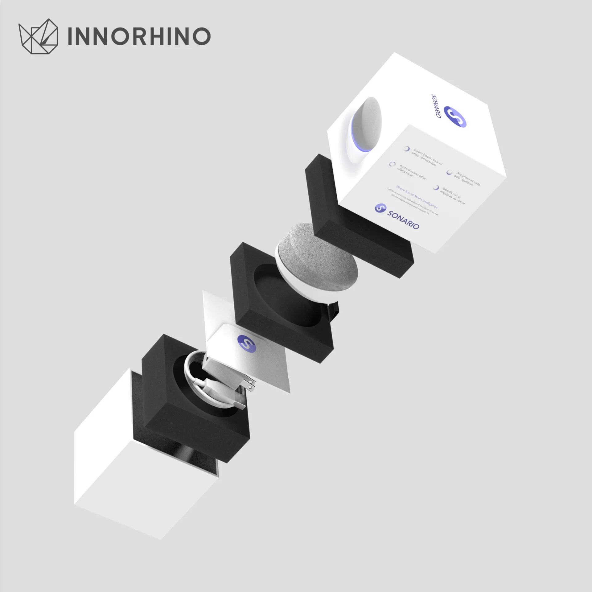 Custom Premium Top And Bottom Telescopic Rigid Box With EVA Insert For Consumer Electronics
