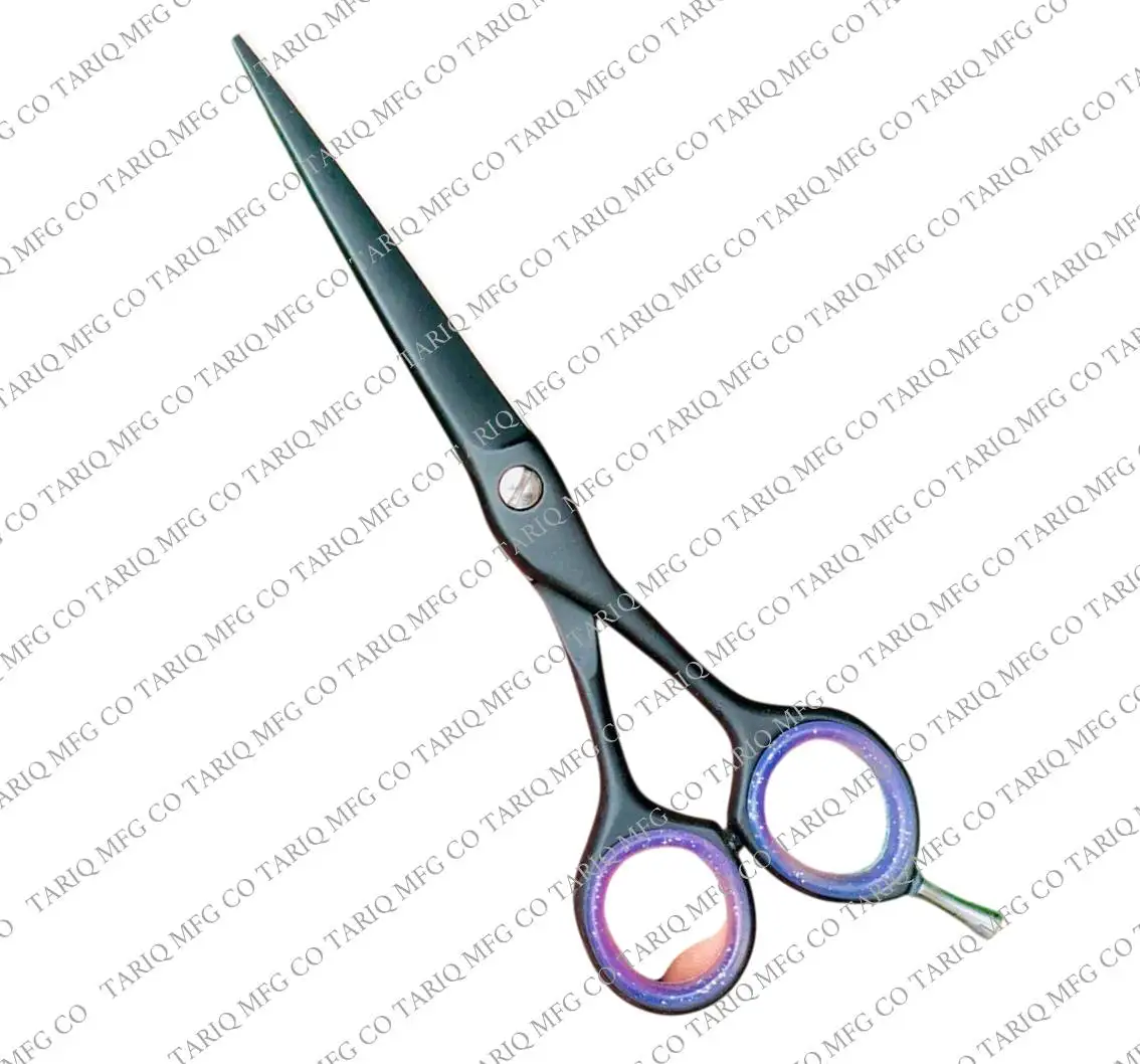 Professional Premium Barber Scissors Set Rubber Handle Hair Cutting Shears for Stylists & Barbers