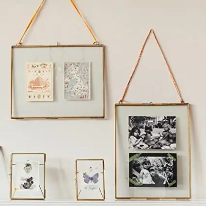 High quality metal and glass classic design picture photo frame for home decor