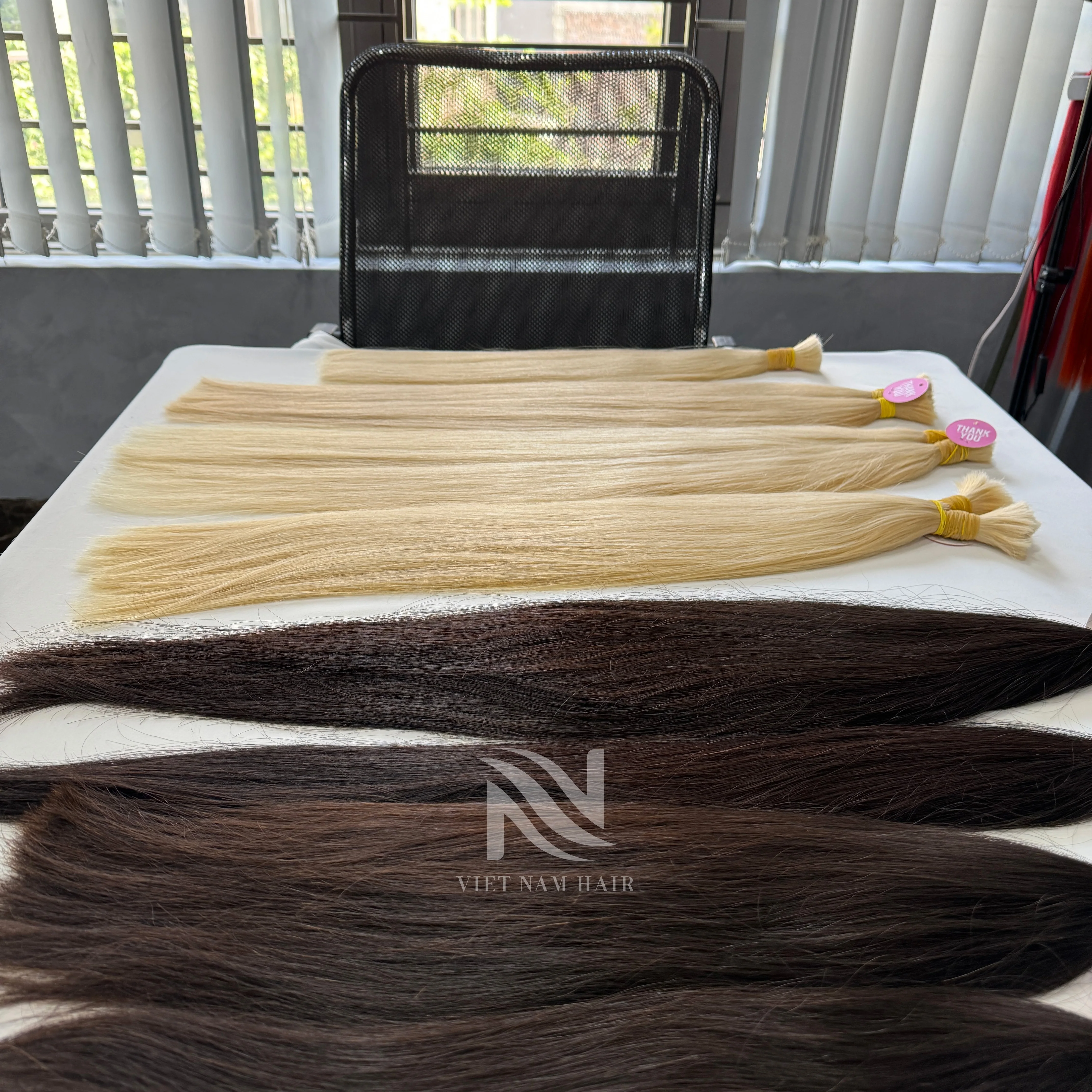 Human Hair Bulk Good Price Wholesale Vietnamese Bulk Hair Extensions Remy Virgin Hair Bulk Double Drawn