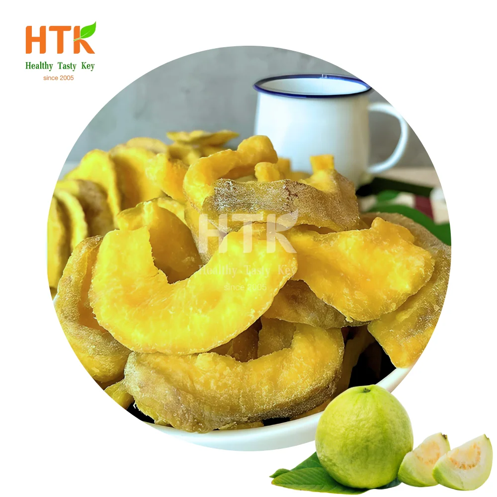 Высокопопулярные мягкие сушеные белые ломтики гуавы кубики сладкий натуральный вкус от 100% свежие органические продукты для еды и напитков