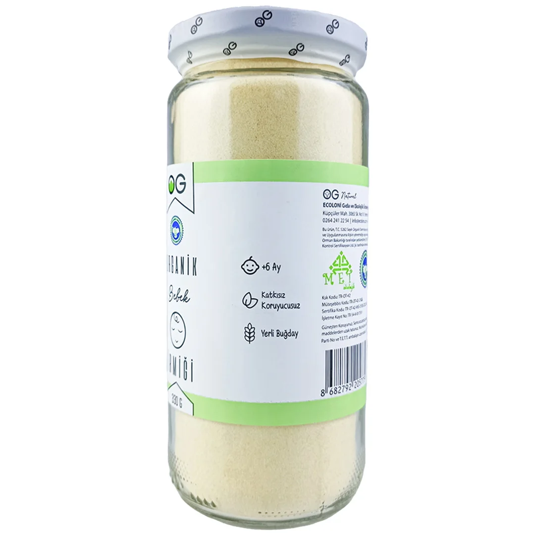 Organic Baby Semolina Premium Quality Nutritious & Safe for Infants  Natural Ingredients Ideal for Baby Food 300 Gr pure