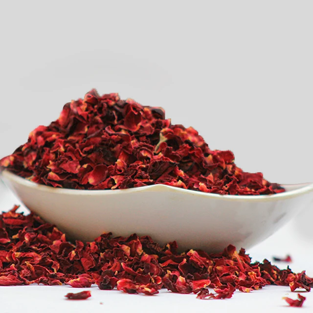Certified Organic Dried Red Rose Petals