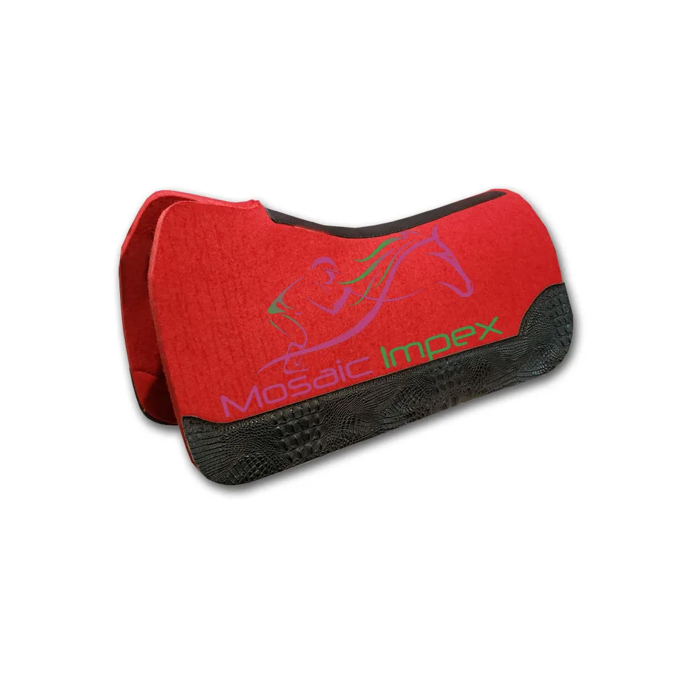 Comfort English Saddle Pad 100% cotton pad features a shock absorbing insulation between layers Manufacturer Custom Quilted West
