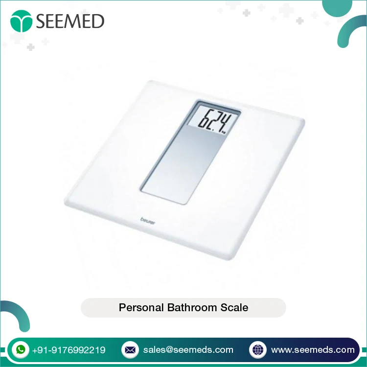 Quick Start Switch-on Technology Large LCD Display Beurer Brand PS160 Personal Bathroom Scale for Body Weight Measurement