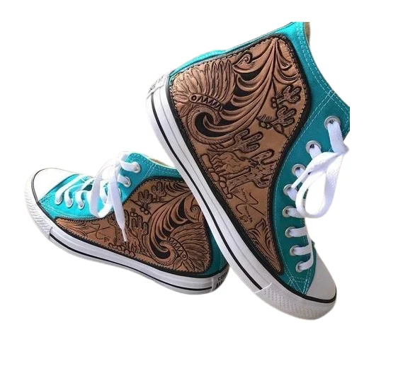 Comfortable Hand Made Light Weight High Quality Customized Genuine Leather Designer High Top Sneaker Unisex At Wholesale