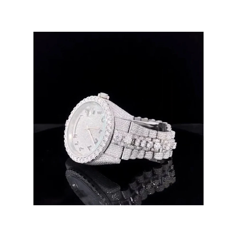 Buy Expensive Moissanite Watch Brilliant Cut VVS1 Moissanite Watch For sale At Best Price