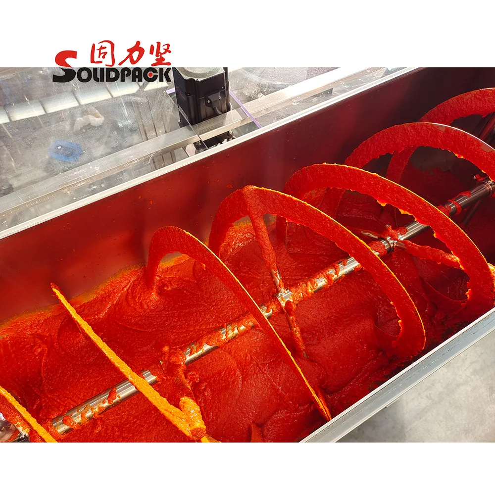 Solidpack maquina de tapado de salsa de tomate ajo llenadora de 2 litros