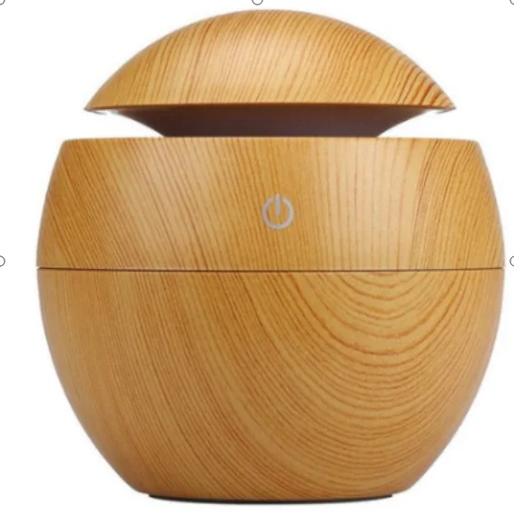Wholesale Mini Cool Mist Maker Electric Difusores Aroma Diffuser Wood Ultrasonic 130ML Air Humidifier Essential Oil Diffuser
