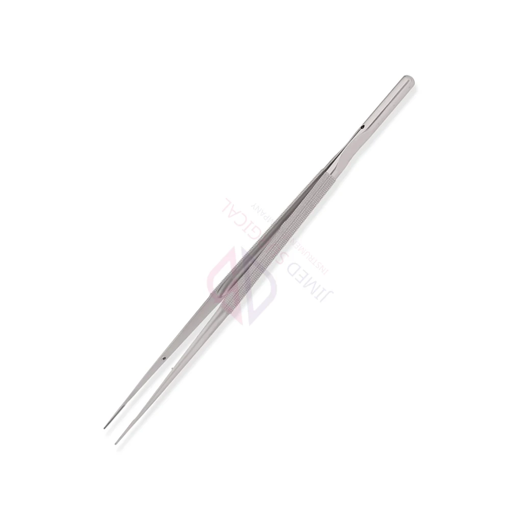 Best Quality Micro Forceps Dall Finish Round Handle 150mm German Stainless Steel Surgical Micro Forceps