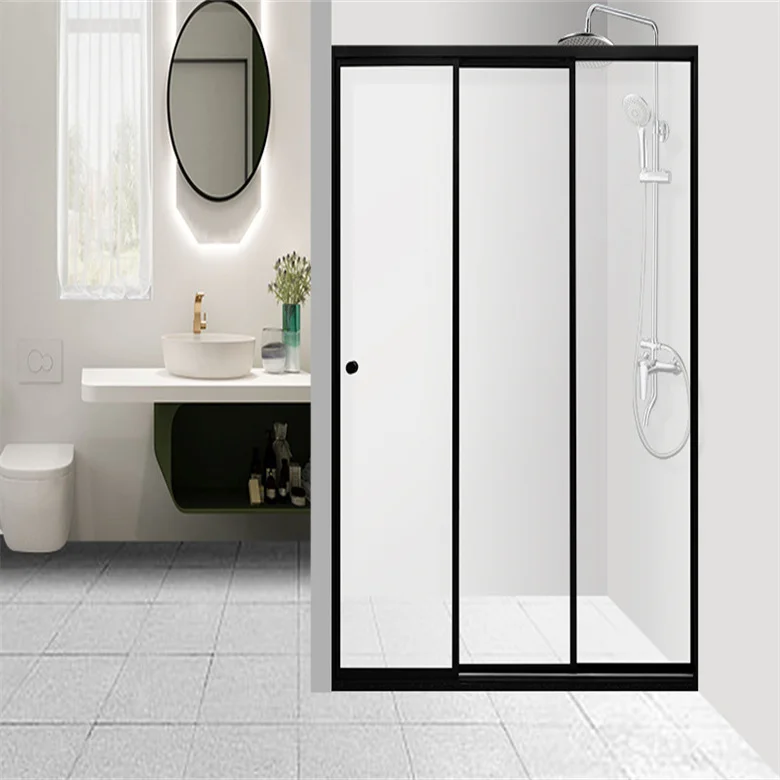 Custom Design Frameless Bathroom Shower Glass Doors Screen Single Set Bathroom Sliding Glass Shenzhen Bathroom Products