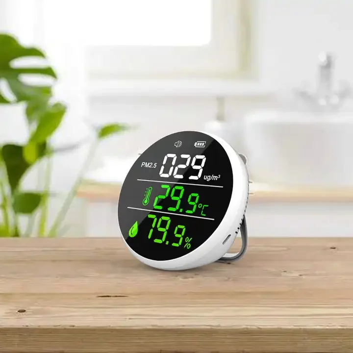 3 в 1 PM2.5 детектор качества воздуха настенный Настольный 2000 мАч перезаряжаемый монитор температуры и влажности
