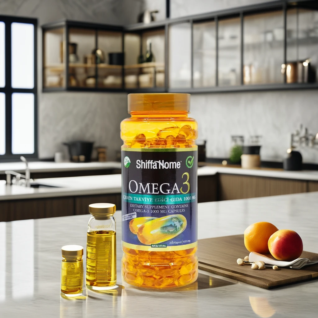 Aksuvital Omega 3 1000mg 200 Softgel Best Quality Natural Healthcare Supplements Fish Oil for Adults Turkey Herbal Supplements