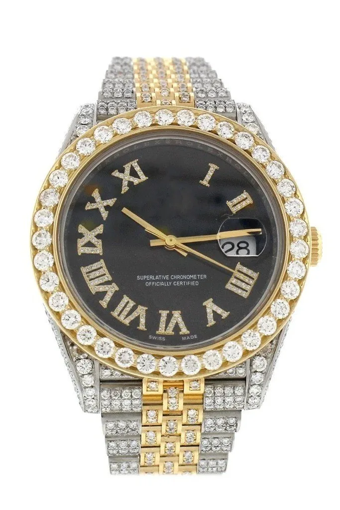 mechanical mens big face iced out bling belt bezel silver tester pass vs chrono custom logo with box moissanite diamond watch