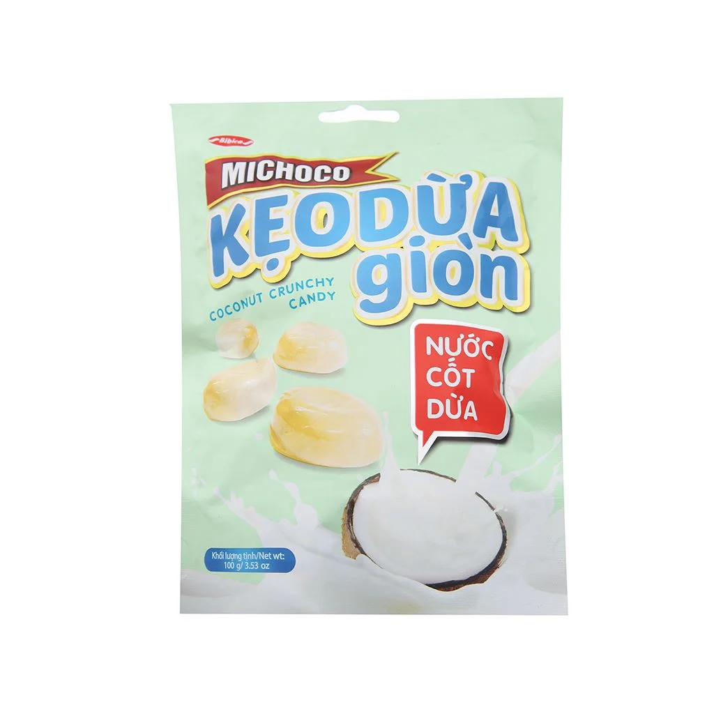 Ready to Export Coconut Crunchy Michoco Candy in bag 100g