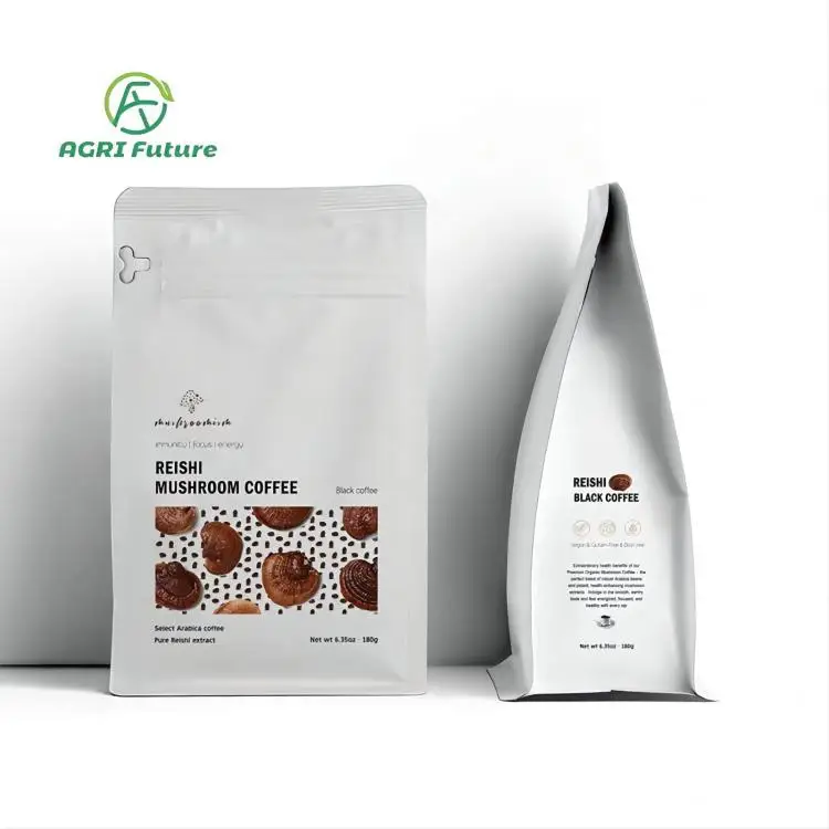 Low Calorie Mushroom Coffee Powder Herbal Lions Mane Instant Ganoderma Reishi Coffee Extract Refreshing