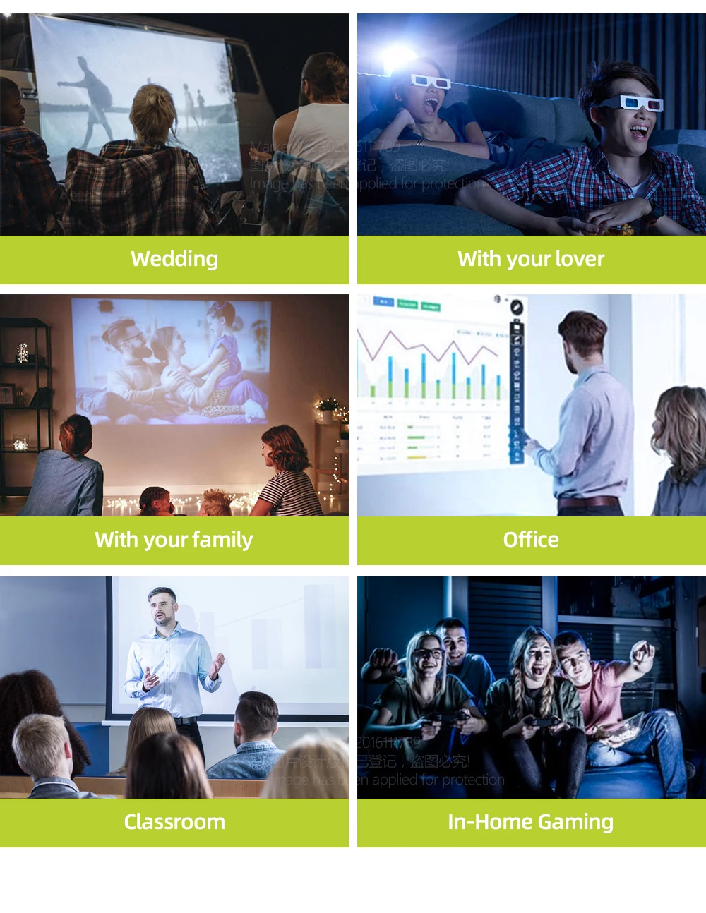 Aliexpress Hot Selling model 1920x1080P, 200 ANSI Lumens AC3 Decoding, LED Projector For Home Cinema, 3D Beamer