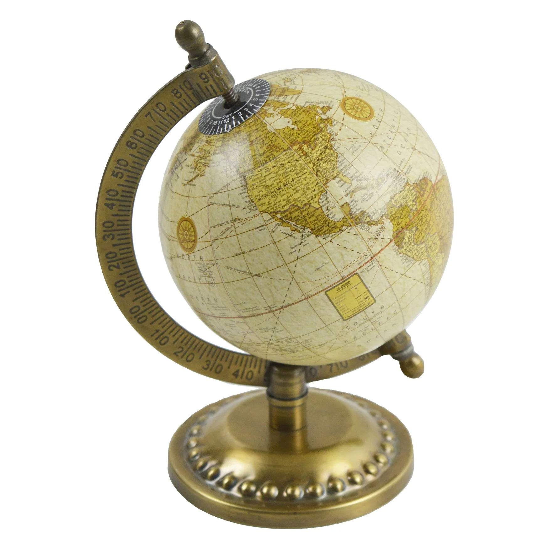 Wooden base Desk Globe Wooden Stand Design 42cm Globe Polished Finishing World Map Globe For Education