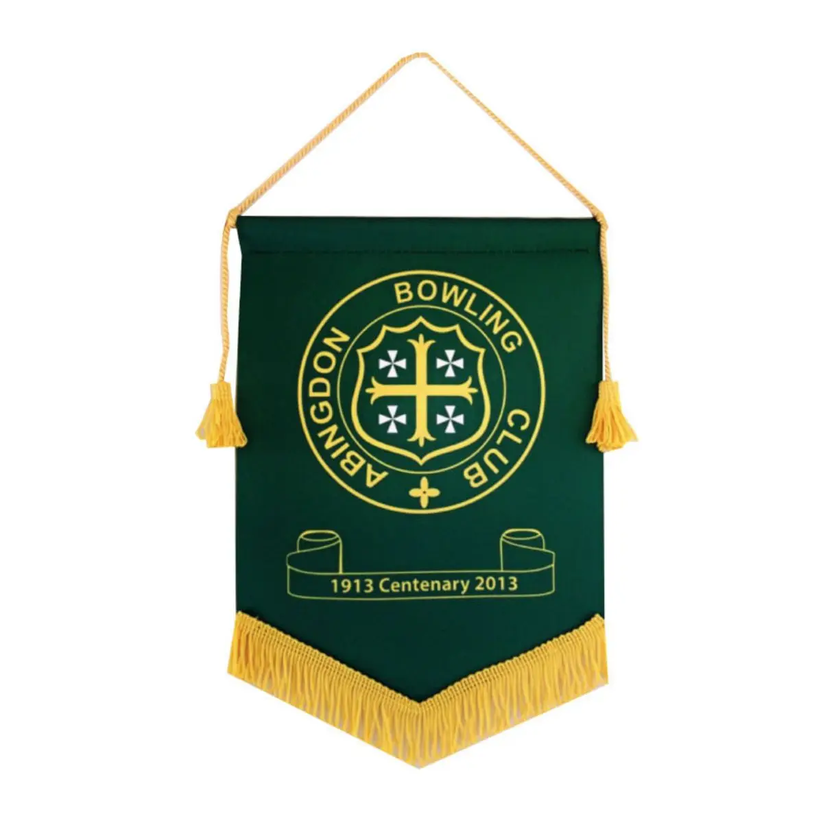 custom logo university student football team embroidered hanging sports match pennant