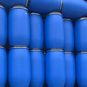 Оптовая цена 200 л HDPE синие пластиковые упаковочные барьеры/барабанный контейнер с двойными кольцами оптом \ glon пластиковый барабан
