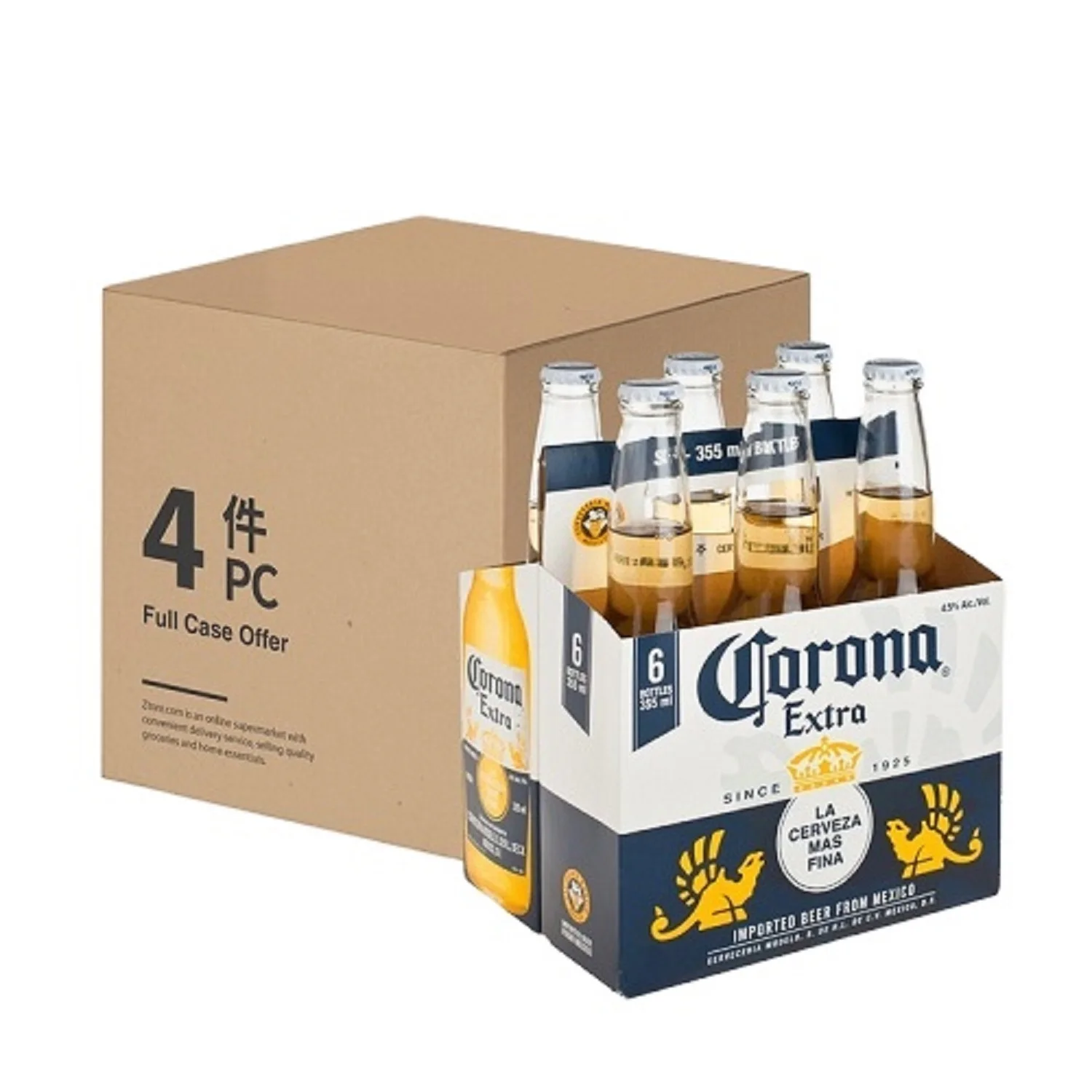 Corona Extra Beer 355ml Bottle and Can
