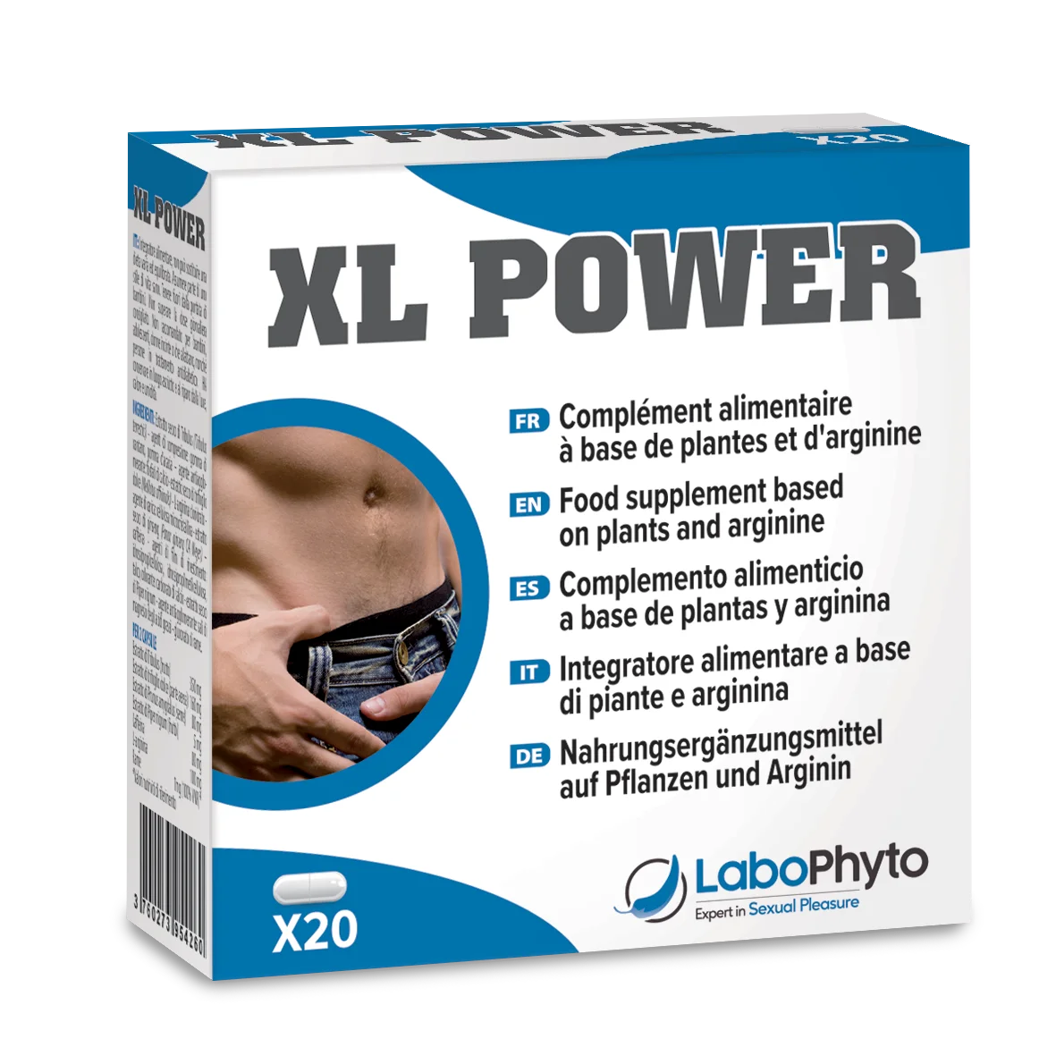 XL POWER 20 CAPSULES Food supplement with vitamins for intimate performance, better erections with tribulus, L-arginine
