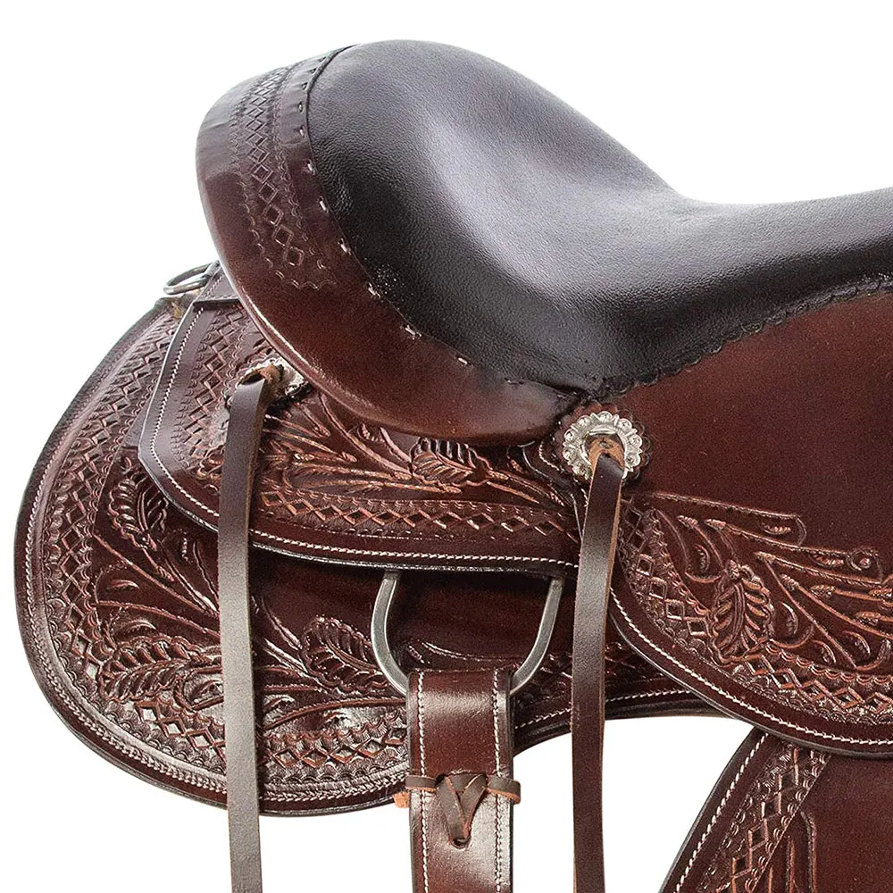 Luxury Genuine Leather Made Fancy Horse Saddle Western Saddle Horse Riding Equipment At Wholesale Price