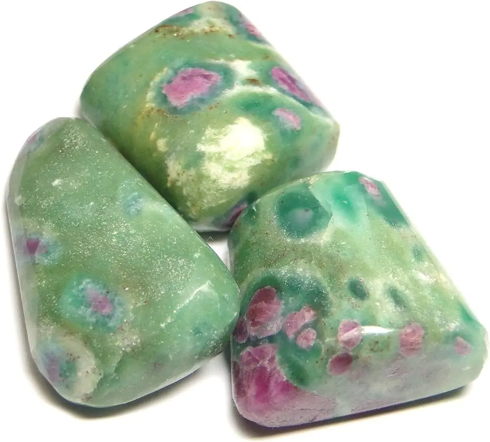 Natural Stone Ruby In Fuchsite Tumbled Stone For Healing Gemstone Tumble Crystal For Meditation And Healing Ruby Stone