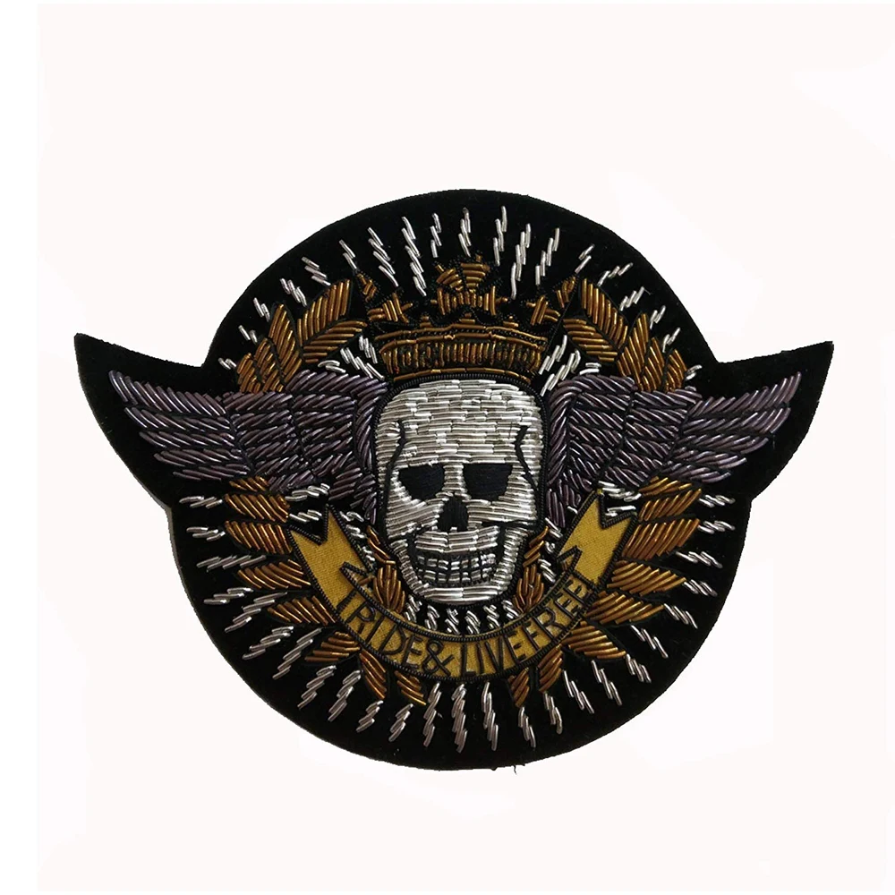 Вышивка вручную нашивка для байкера Лайт 3D