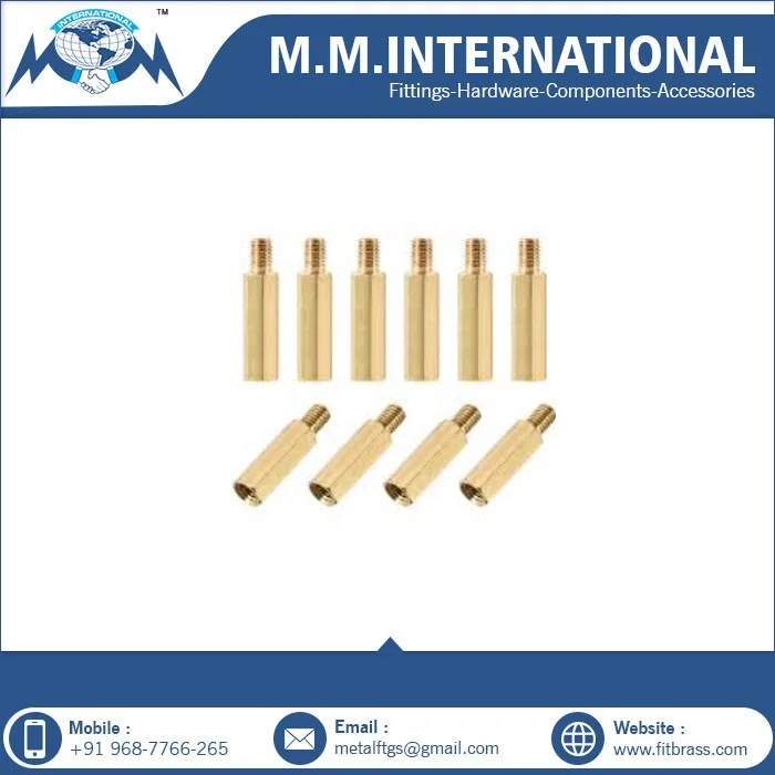 Customized OEM High Precision Brass Spacer Use for Electronics Available at Affordable Price from India