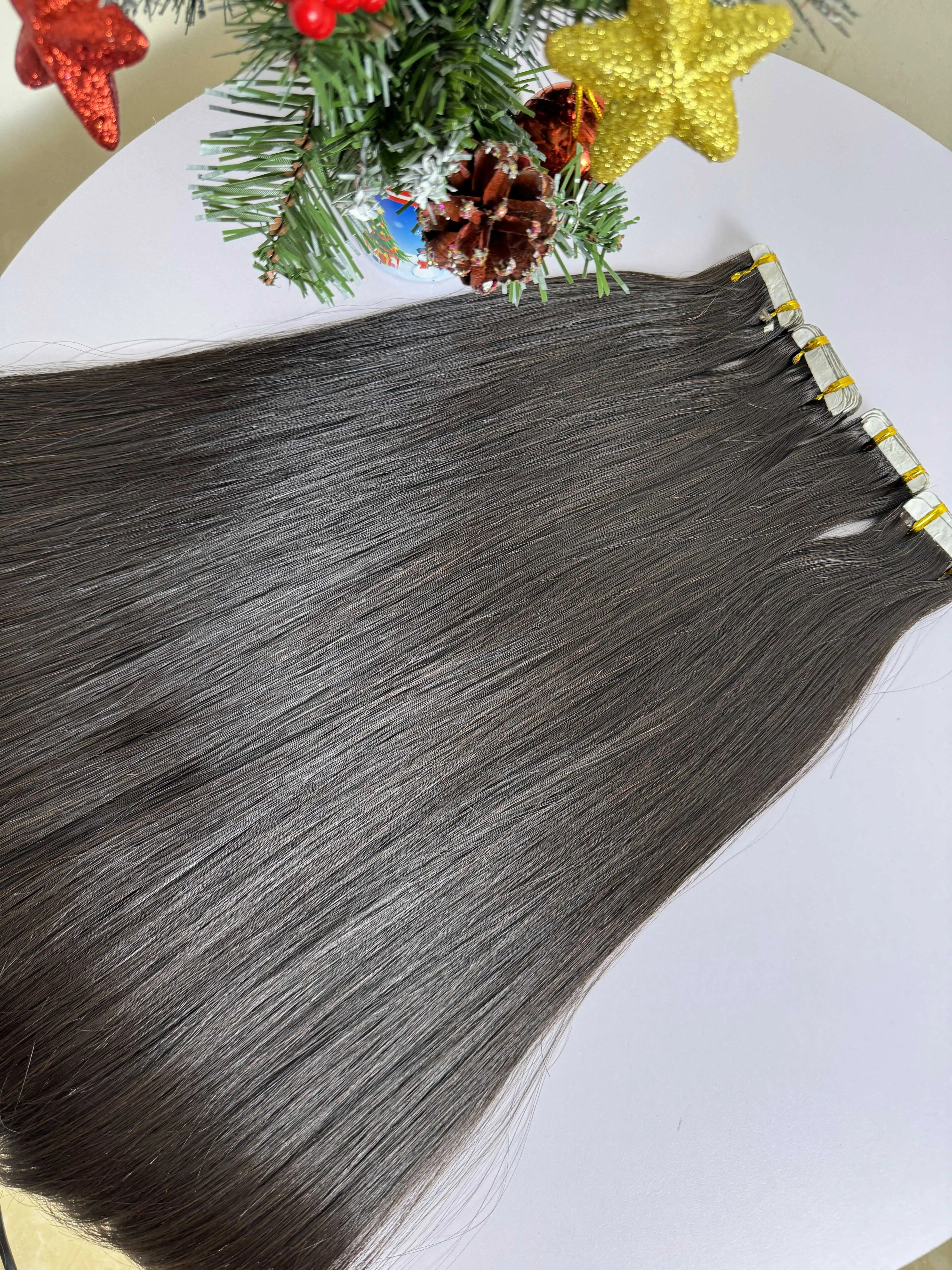 Factory Direct Selling Raw Cuticle Aligned Virgin Hair Tape in Human Hair Extensions Vietnamese Human Hair Extension