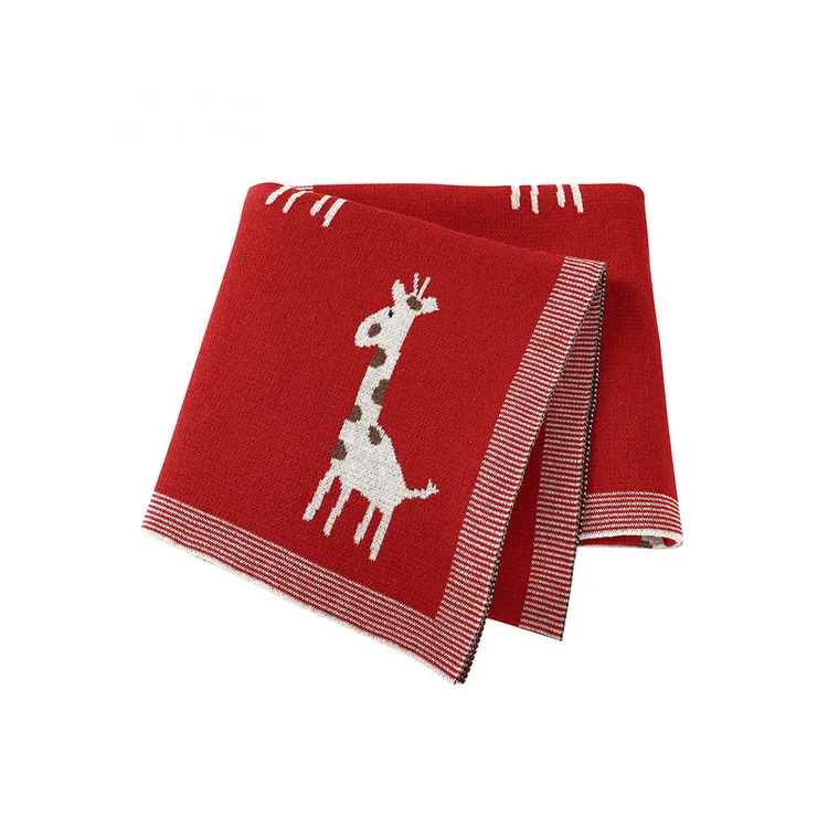 Cute Animal Pattern Baby Blanket for Prams, Baby Seats and Homes Crawling for Boys and Girls Newborn