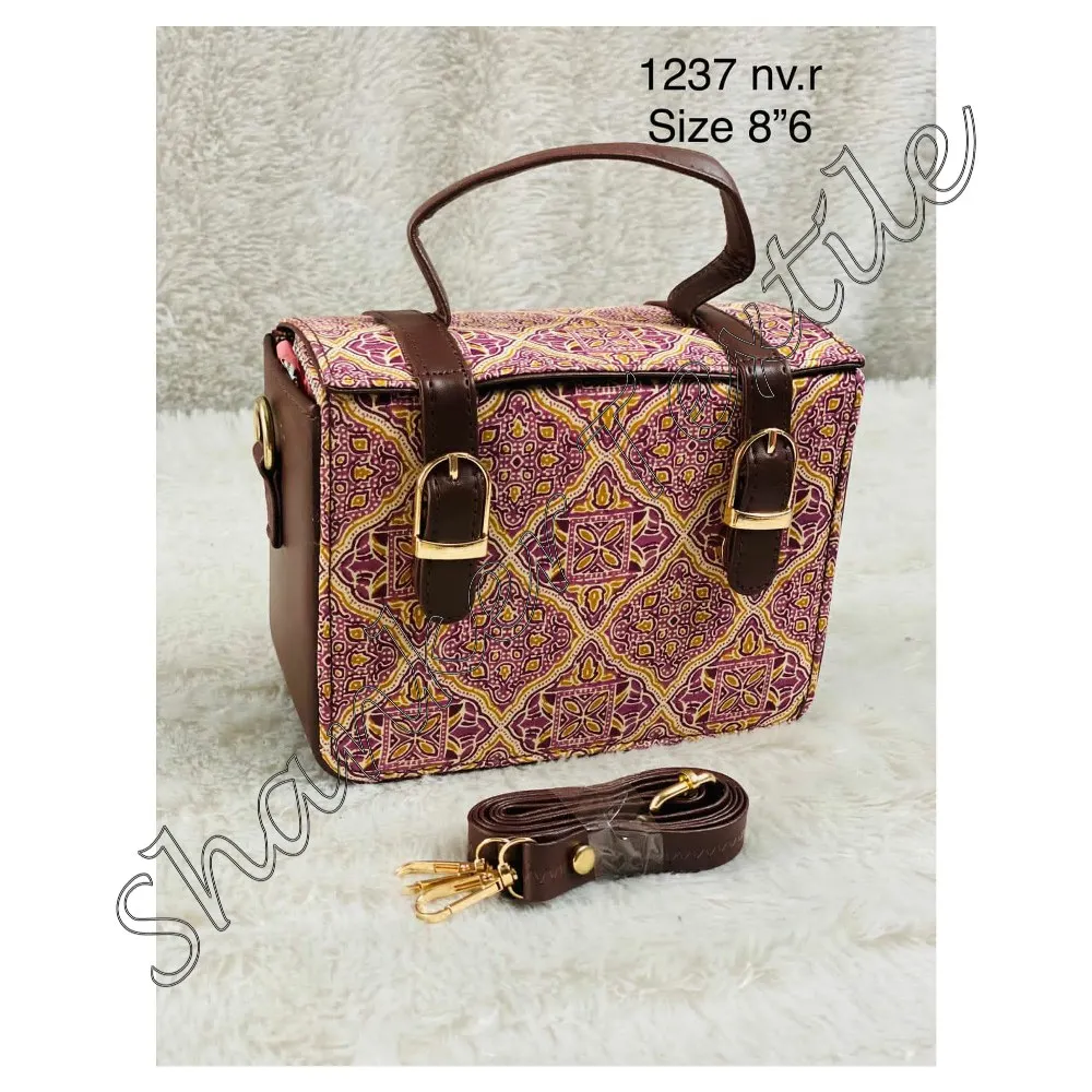 New Arrival Cotton Prints Fabric Designer Women Purses Ladies Sling Bag Light Weight Sale From Indian Manufacturer Wholesaler