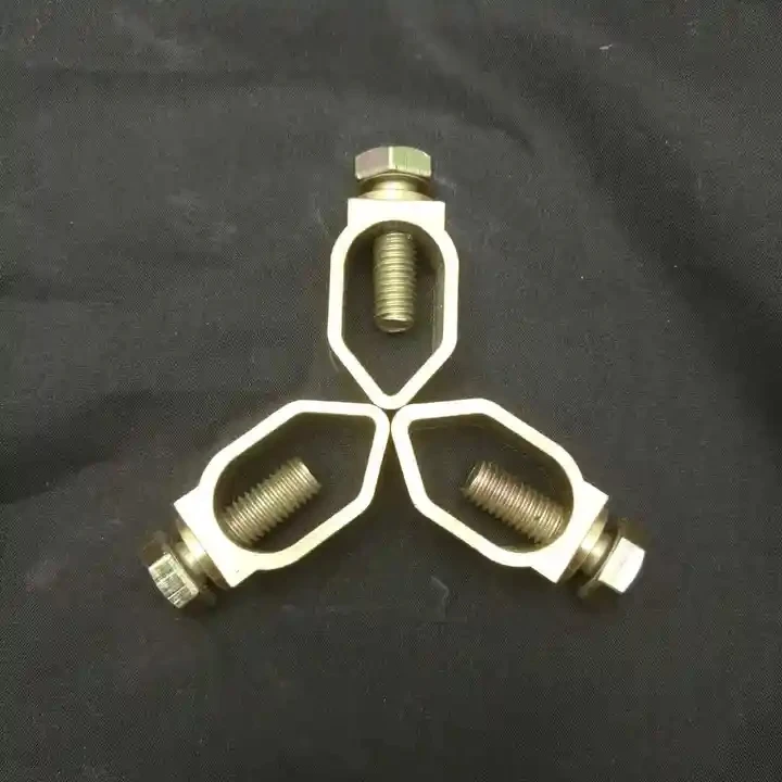 Low price grounding clamp for electric fencing earth rod connector with fence cable