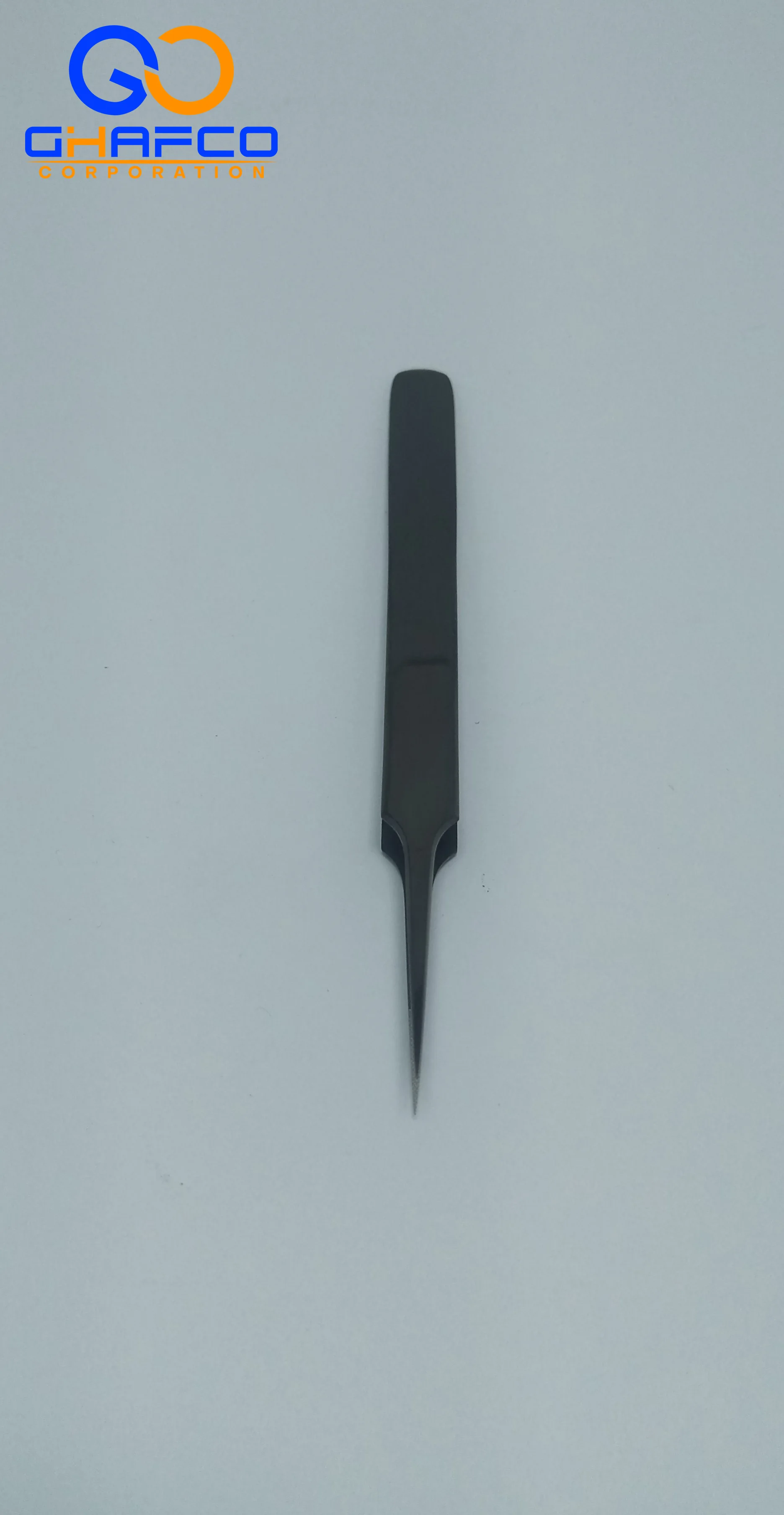 A Shape Pointed Fiber Tip Polish Black Plasma Coated Eyelash Extension Tweezers Russian Volume Tweezers Customized Tweezers