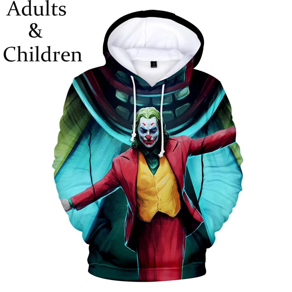 Hot Joker 3D Printed Hoodies Men Horror Movie Men Casual Fashion Funny Oversized Pullover Hoodies