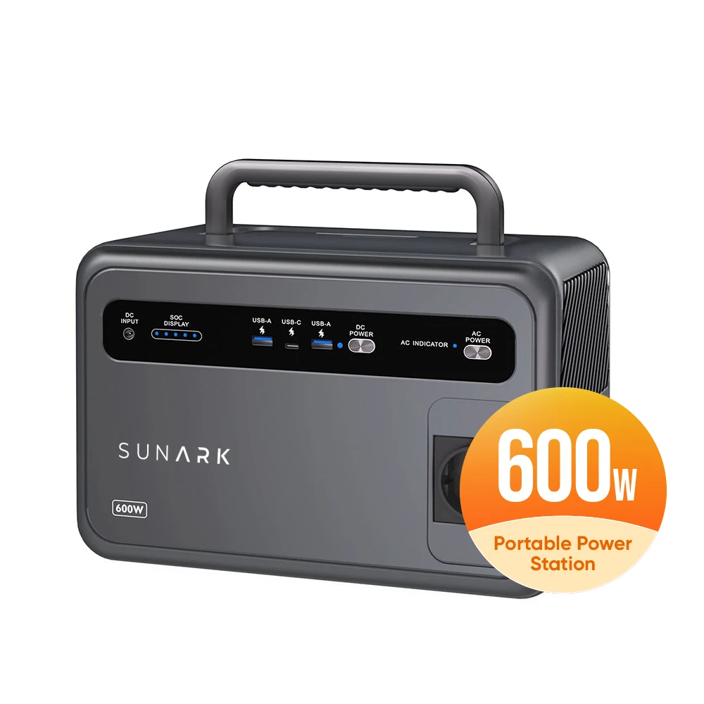 Sunark Солнечный портативный телефон зарядное устройство Power Bank 600 Вт генератор