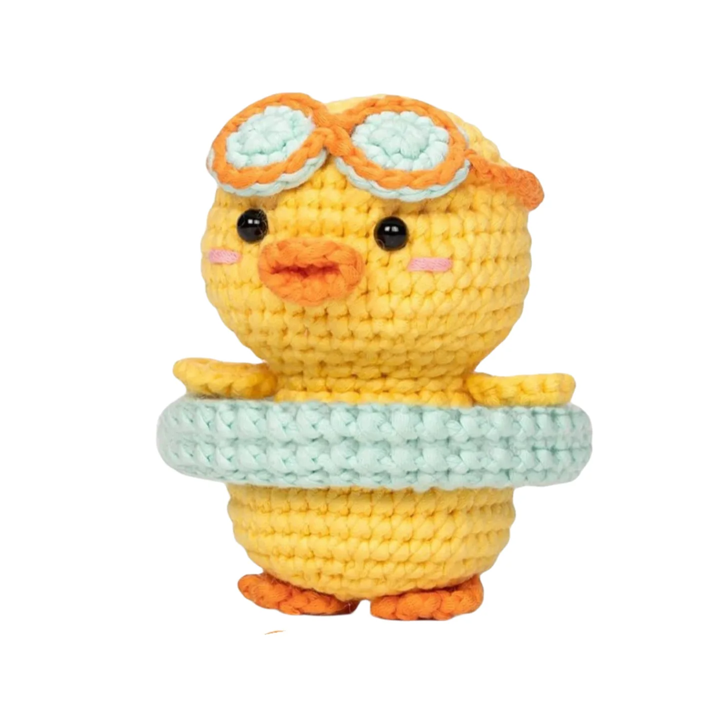 Animal Crochet Kit with Instructions Videos Kit Decoration Crochet Kit For Beginners Crochet Diy Yellow Duck