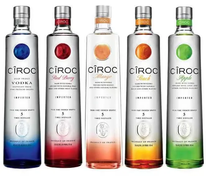 Wholesale Premium Ciroc Vodka Collections Luxury Vodka 750ML Bottle Wholesale Vodka Bottle 750ML