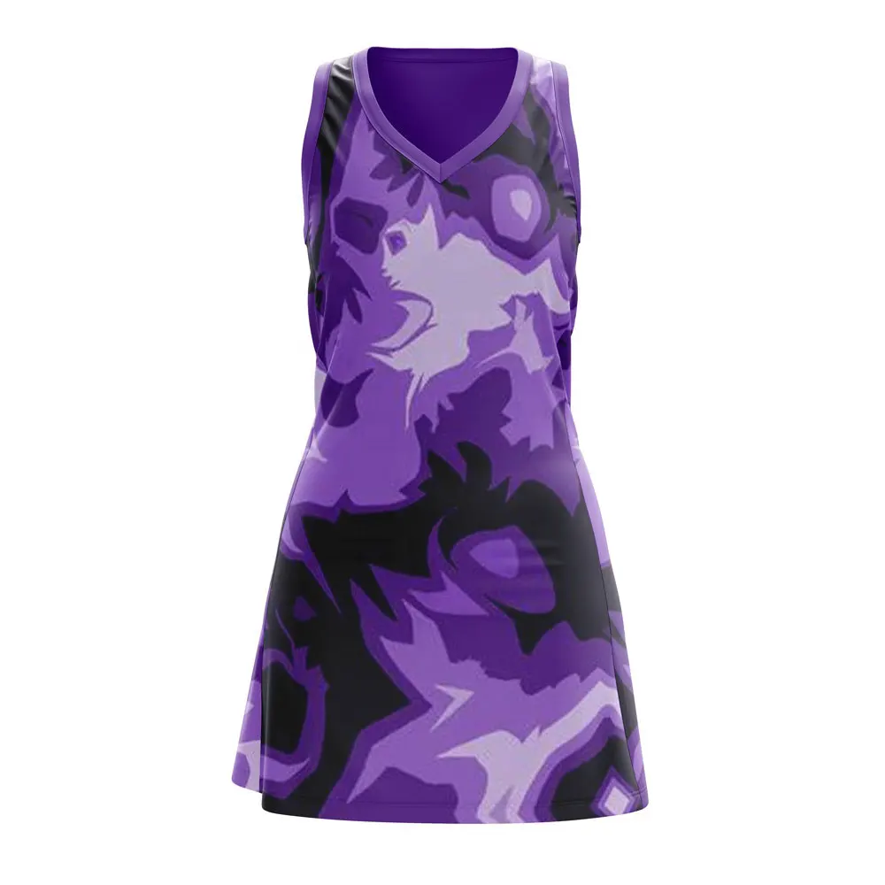 Custom Made Sublimated Netball Uniforms Dresses OEM Popular Girls Womens Netball Uniform For Women Best Selling Netball Uniform