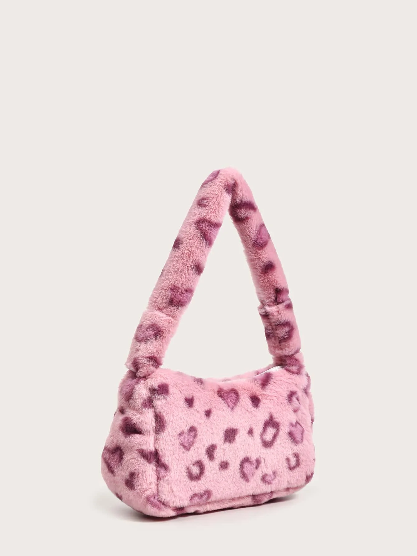 Fashion Pattern Soft Purses And Handbags Shoulder Plush Fluffy Tote Bag For Ladies