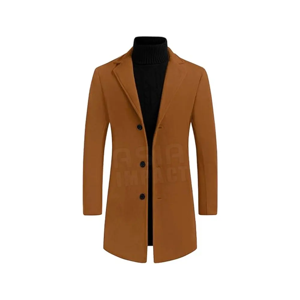 In New Stock Oem Service Design Men Long Coats Premium Quality Made Hot Sale Men Trench Coats