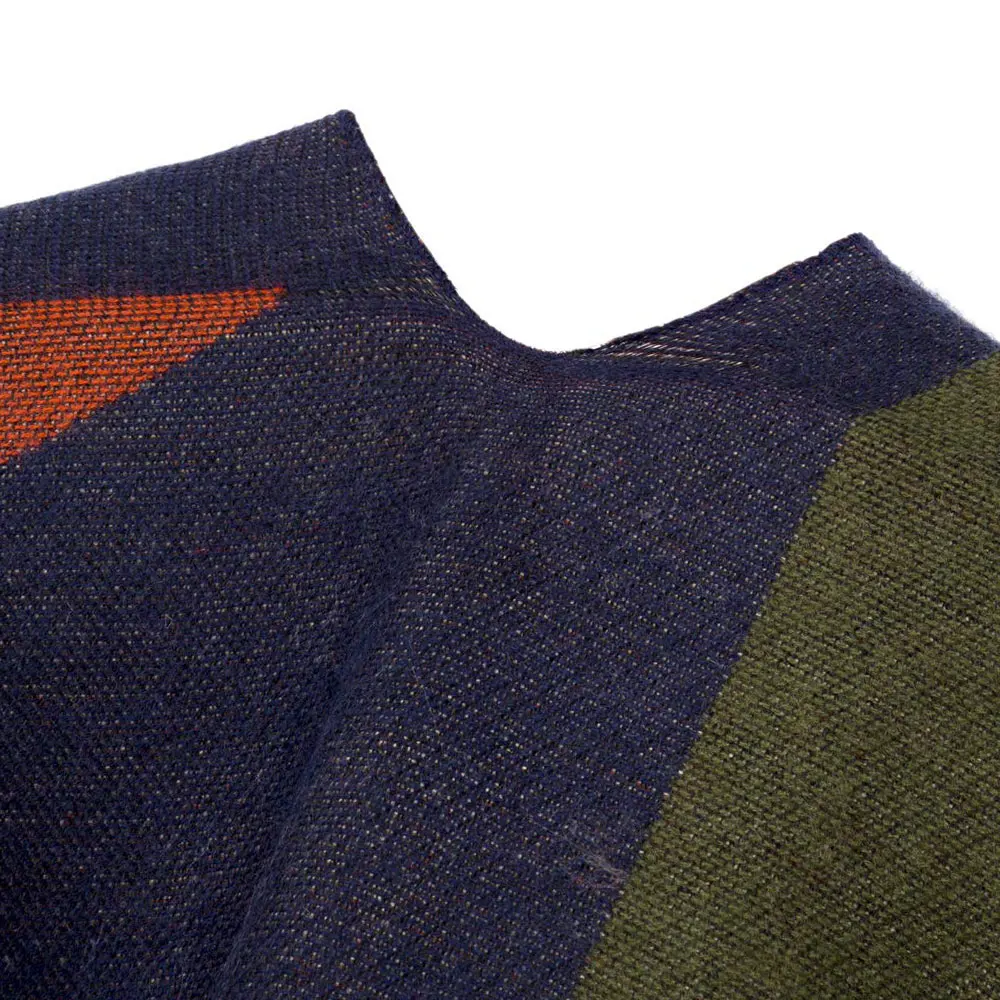 Spring Autumn Winter Style Soft Home Cape Woman Shawls Knitted Pattern Wraps Plaid