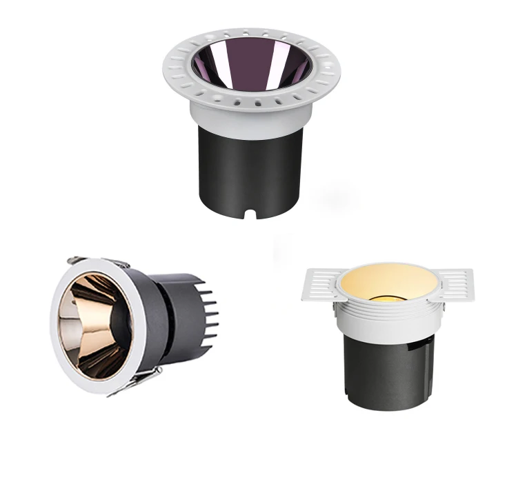 5w7w10w18w20w Free sample cob spot trimless recessed anti-glare downlight led trimless recessed down light for hotel downlights