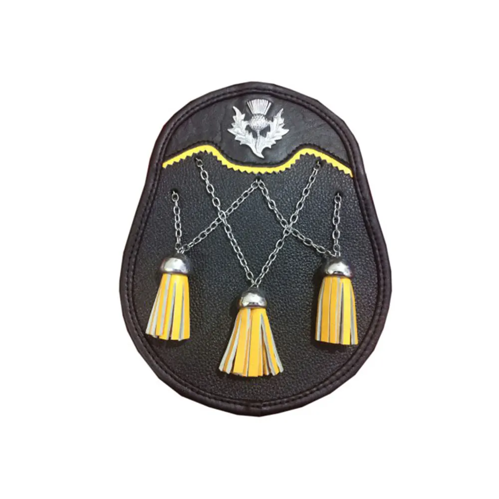 Scottish Kilt Leather Sporrans Pin Lock Genuine Leather Sporrans At Wholesale Prices